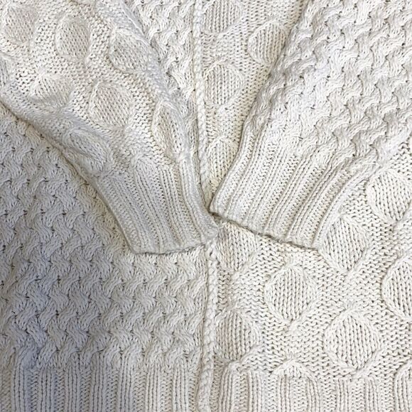 Vintage Hand Knit For The Limited Crew Neck Chunky Ramie Sweater M - Picture 2 of 9